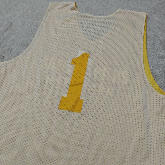 Field House Chelsea Piers NYC Reversible Tank Top Men's L Yellow White Athletic - Picture 4 of 6